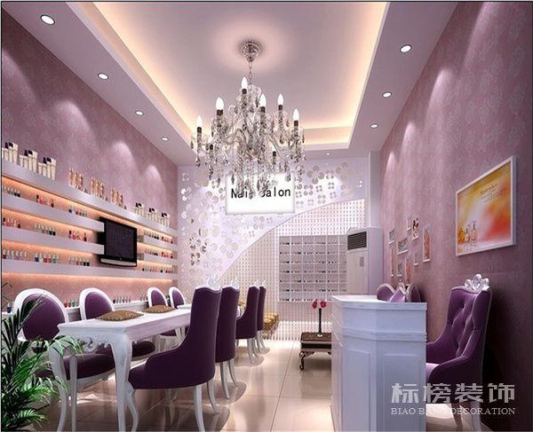 深圳美甲店墻面裝飾怎么做？